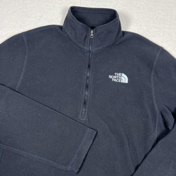 The North Face Other - The North Face Quarter Zip Sweatshirt Mens‎ Small Black Fleece Pullover Logo